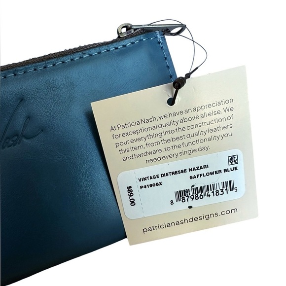 Patricia Nash Blue Leather Nazari Wallet - Picture 6 of 6